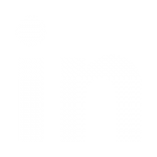 White linkedin logo